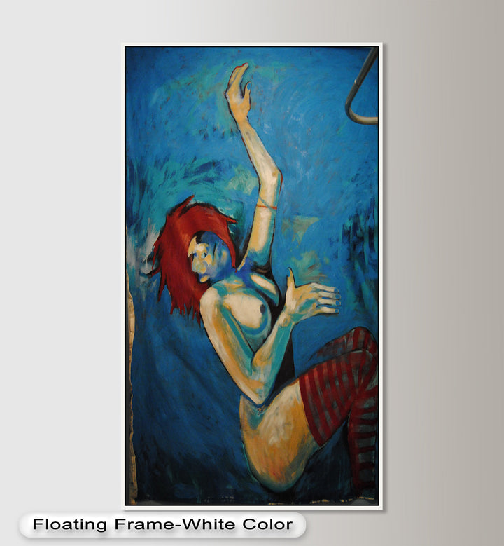 Red-Haired Nude with Blue Shadows - Picasso Oil Painting