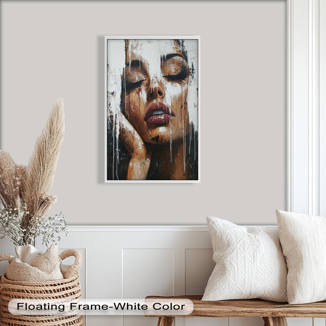Dripping Silence – Modern Expressionist Abstract Oil Painting