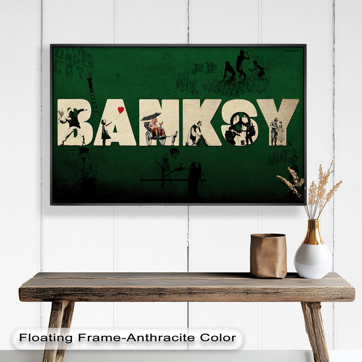 Urban Icons Collide – Banksy Tribute Oil Painting