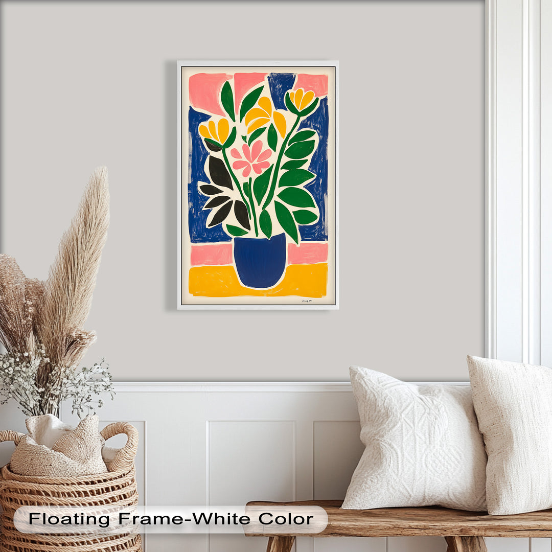 Vibrant Vase Composition – Modern Fauvist Oil Painting