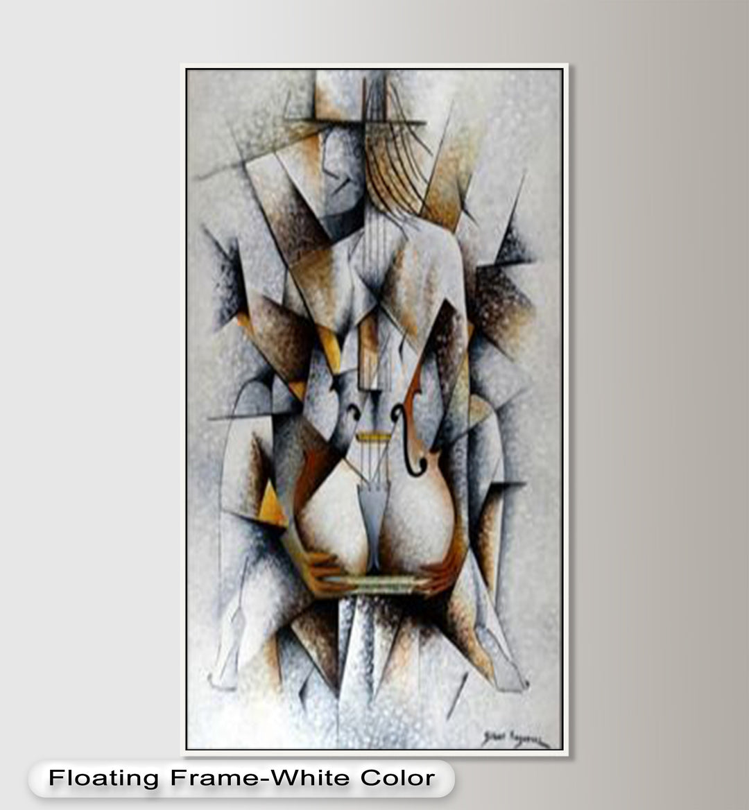 Cubist Nude with Violin - Picasso Oil Painting