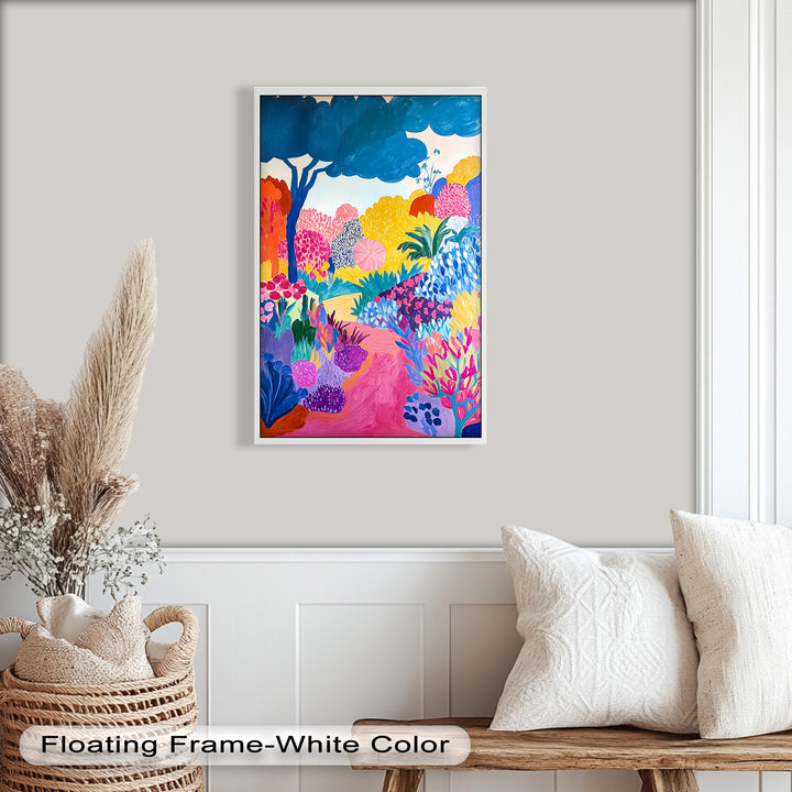 Dreamy Garden Path - Modern Oil Painting