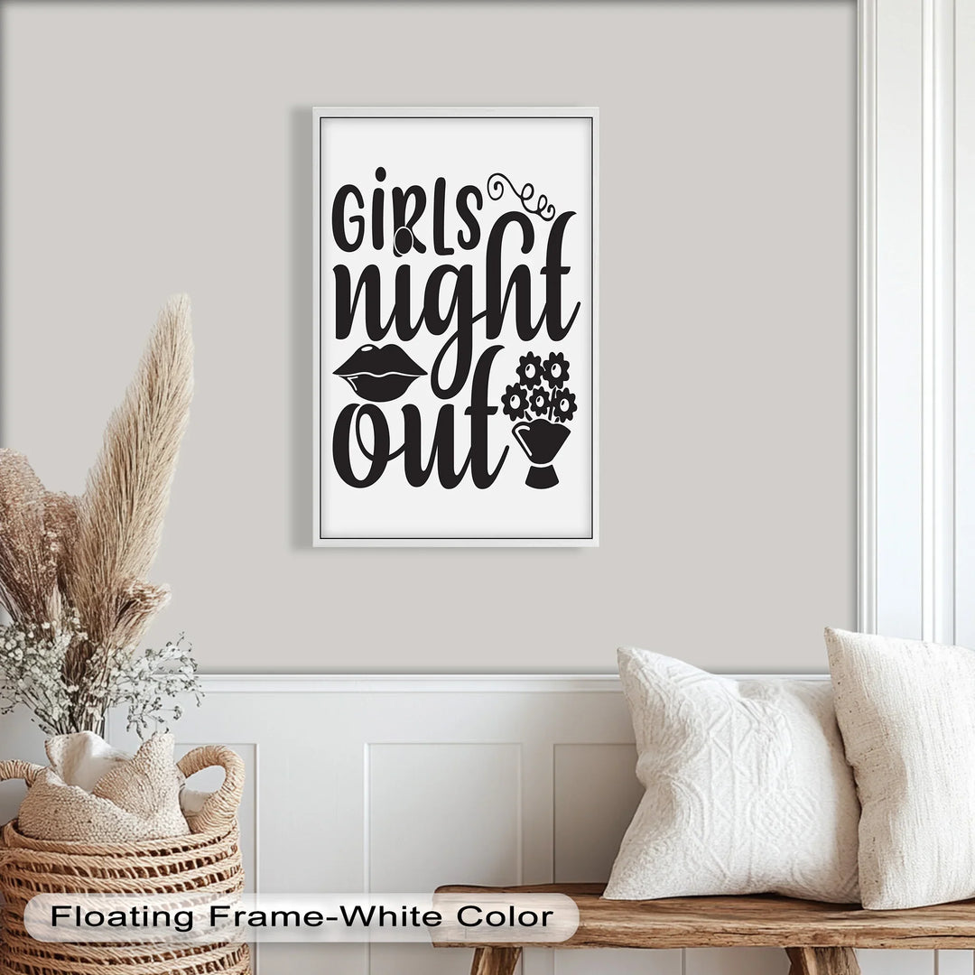 Girls Night Out – Typography Oil Painting - MyPhotoStation