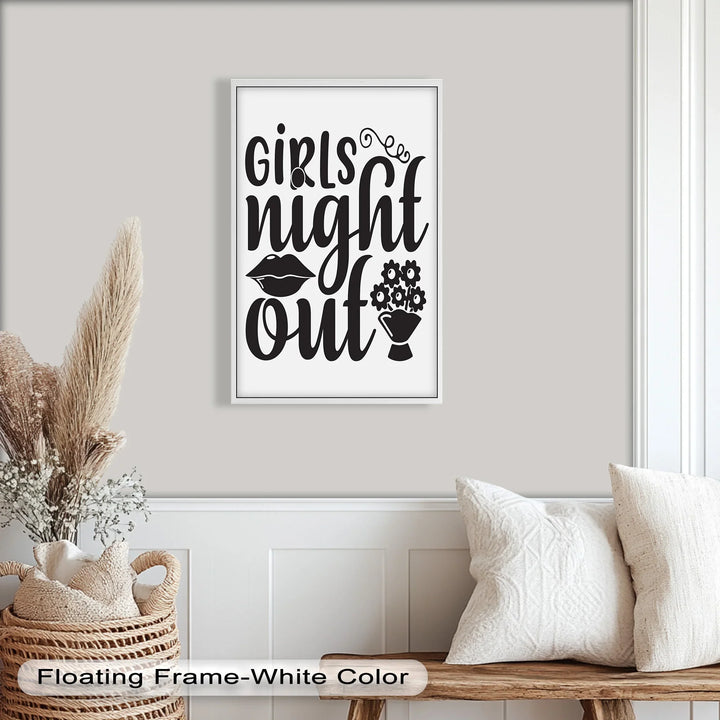 Girls Night Out – Typography Oil Painting - MyPhotoStation