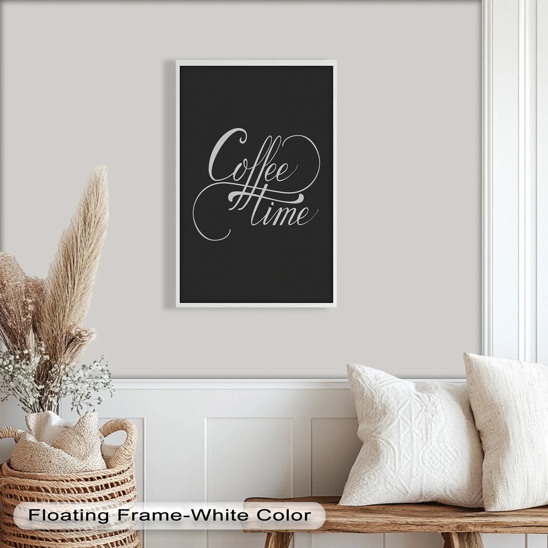 Coffee Time Script Art – Calligraphy Oil Painting - MyPhotoStation