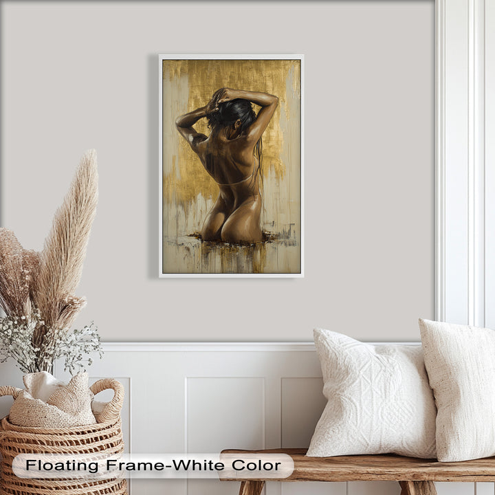 Golden Silence – Contemporary Figurative Nude Oil Painting