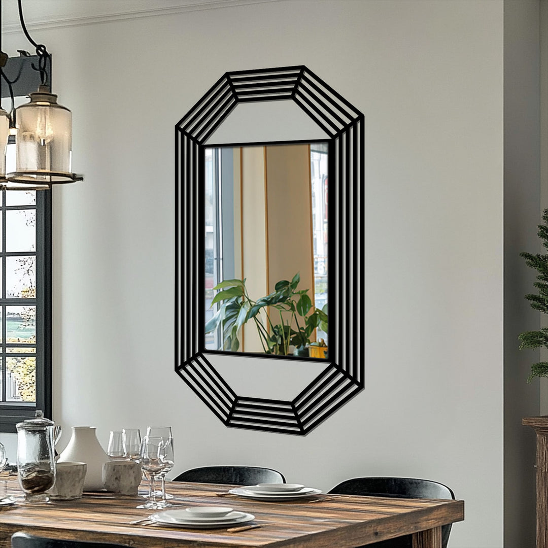 The octagonal black frame&