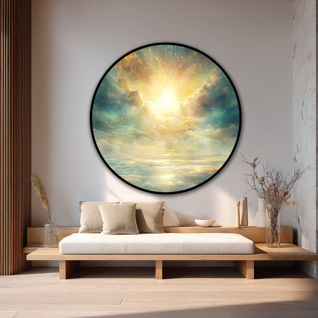 Resplandor Celestial – Ronda del Cielo Divino Cuadro al óleo