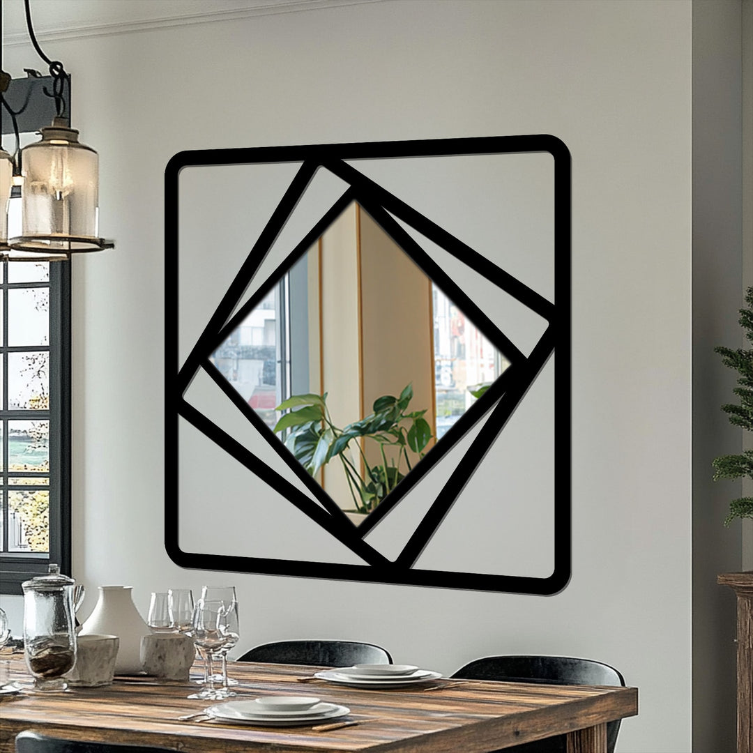 Modern geometric wall mirror