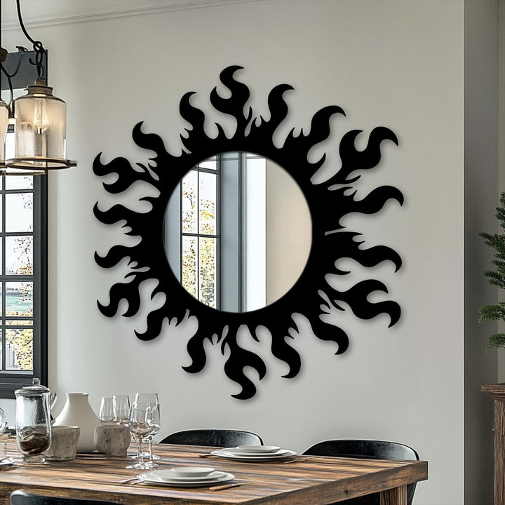 Contemporary hallway mirror wall decor