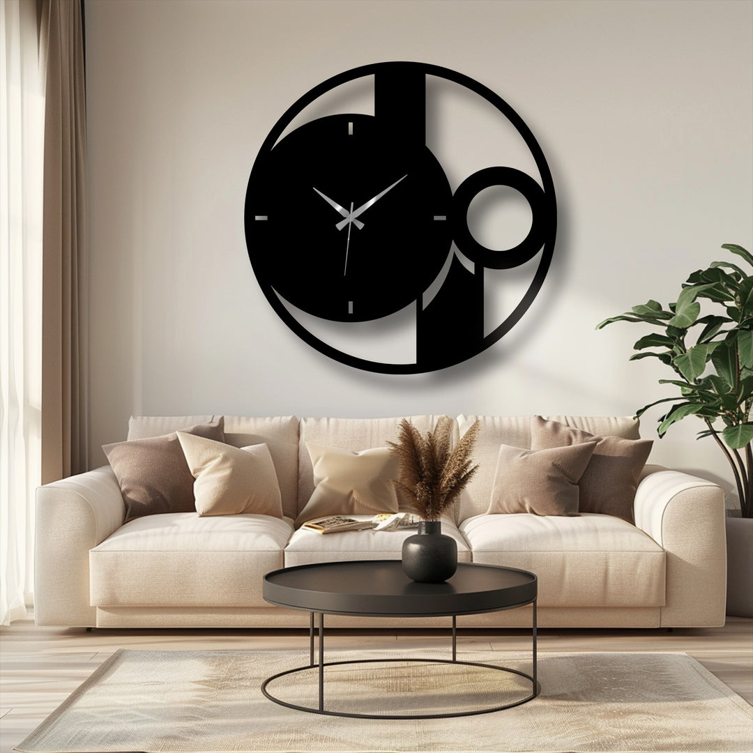 Crafted from durable material, this abstract metal wall clock showcases the exceptional quality of metal wall decor in its sleek design.