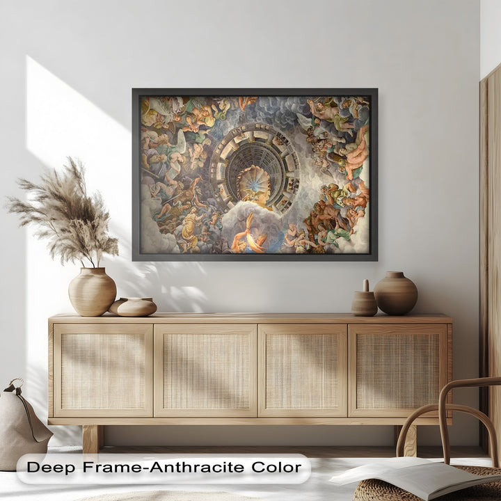 Assumption of the Virgin by Correggio – Renaissance Ceiling Oil Painting