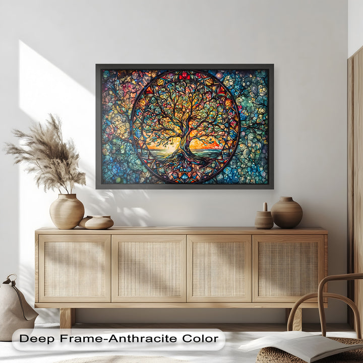 A powerful fusion of nature and sacred art, this Tree of Life painting celebrates the interconnectedness of all things with color, grace, and meaning.
