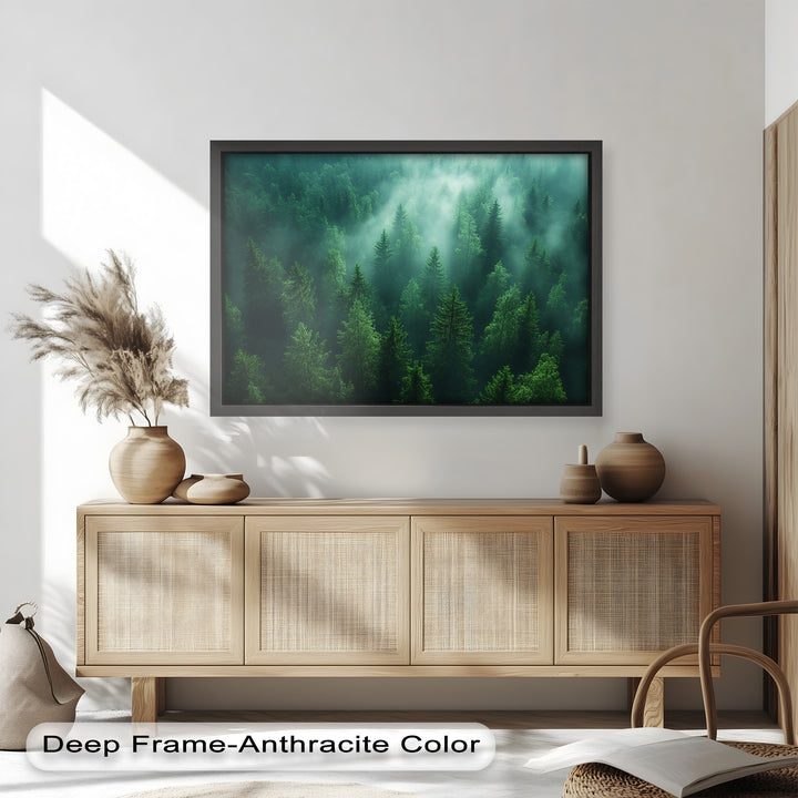Misty Forest Landscape – Enchanting Nature Oil Painting