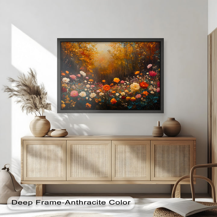 With bold brushstrokes and radiant color contrasts, the artwork evokes enchantment, serenity, and the joy of nature in full bloom.