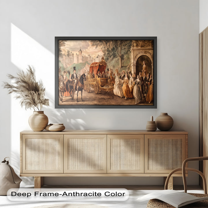 Royal Carriage Procession – Grand Baroque Parade Oil Painting