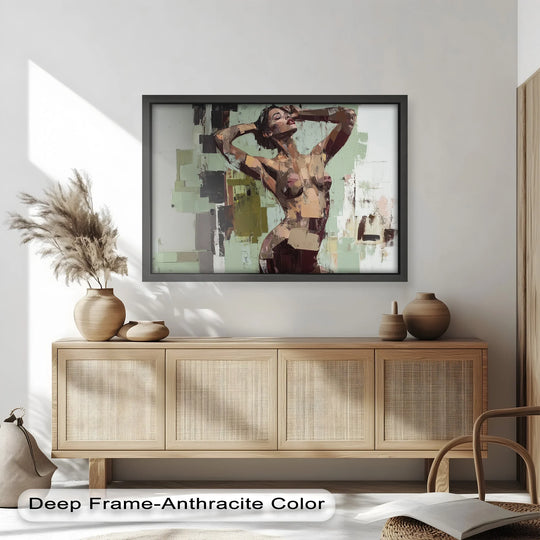 Sensual Geometry – Contemporary Female Nude Oil Painting - MyPhotoStation