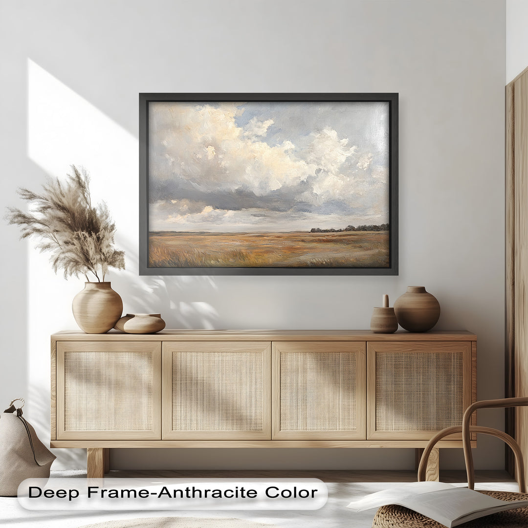 Prairie Horizon – Vintage Oil Painting
