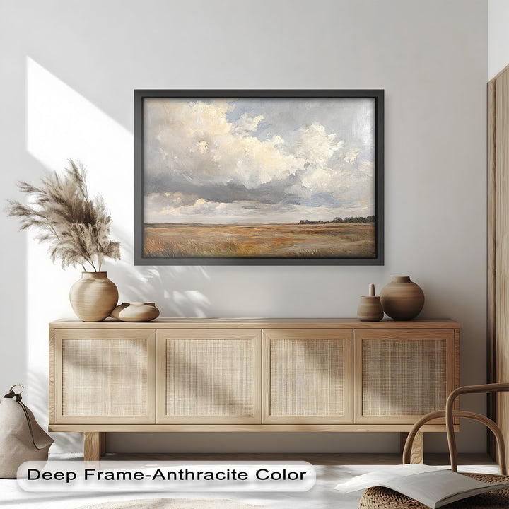 Prairie Horizon – Vintage Oil Painting