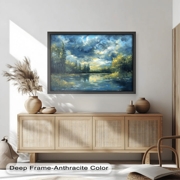 Forest River – Nature Oil Painting