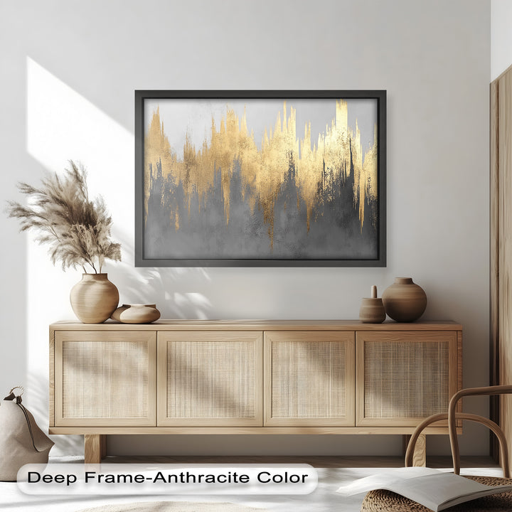 Golden Lighting – Modern Abstract Oil Painting