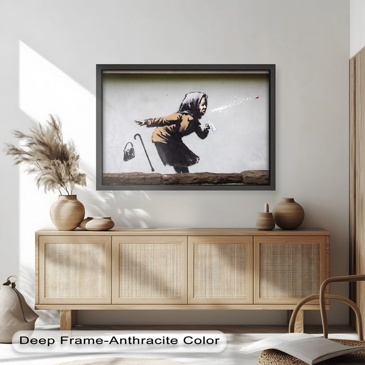 The Power of a Sneeze – Banksy Oil Painting