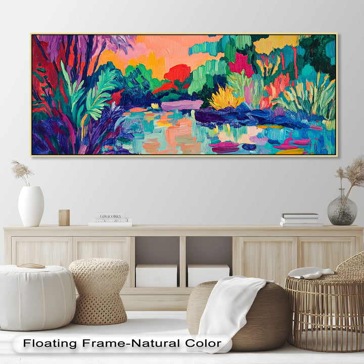 Tropical Reflections – Fauvist Oil Painting