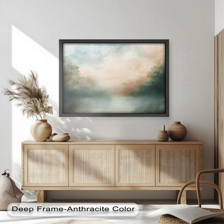 Seastorm Modern Art – Gerahmtes Ölgemälde