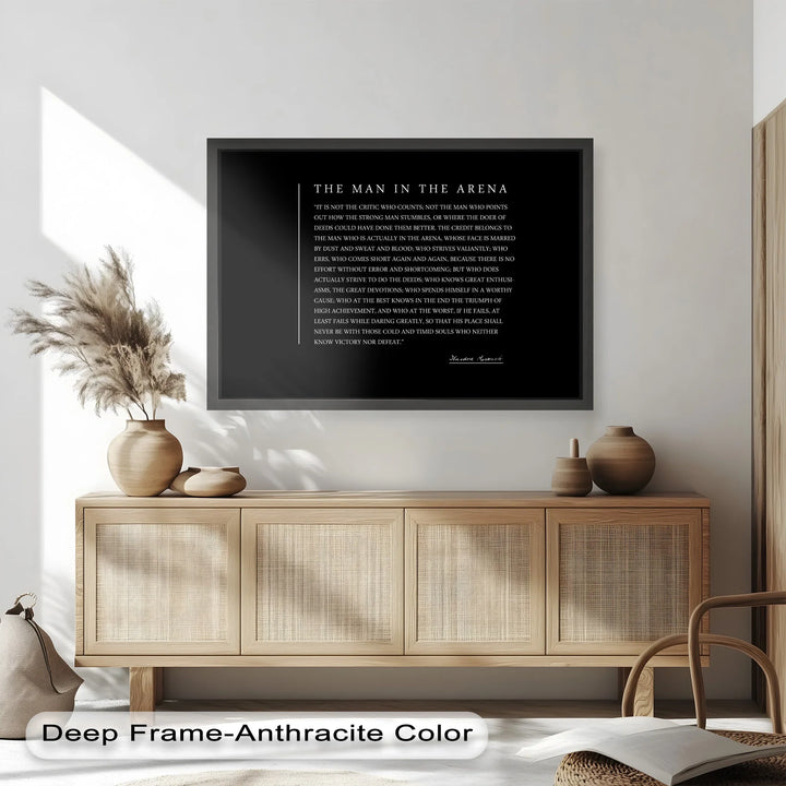 The Man in the Arena – Inspirational Quote Oil Painting - MyPhotoStation