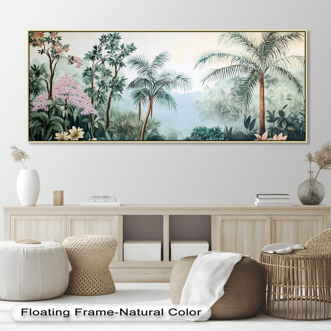 Jungle View – Tropical Floral Oil Painting
