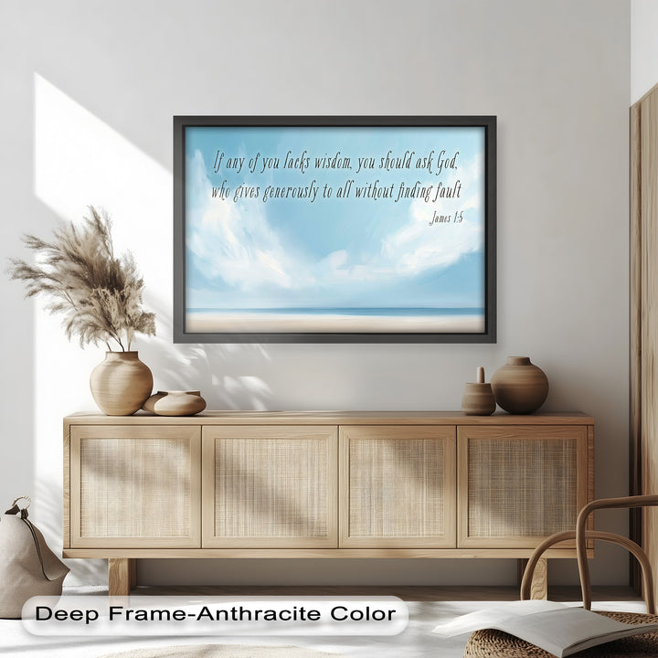 Elegant ocean painting with smooth brushstrokes and airy textures.
