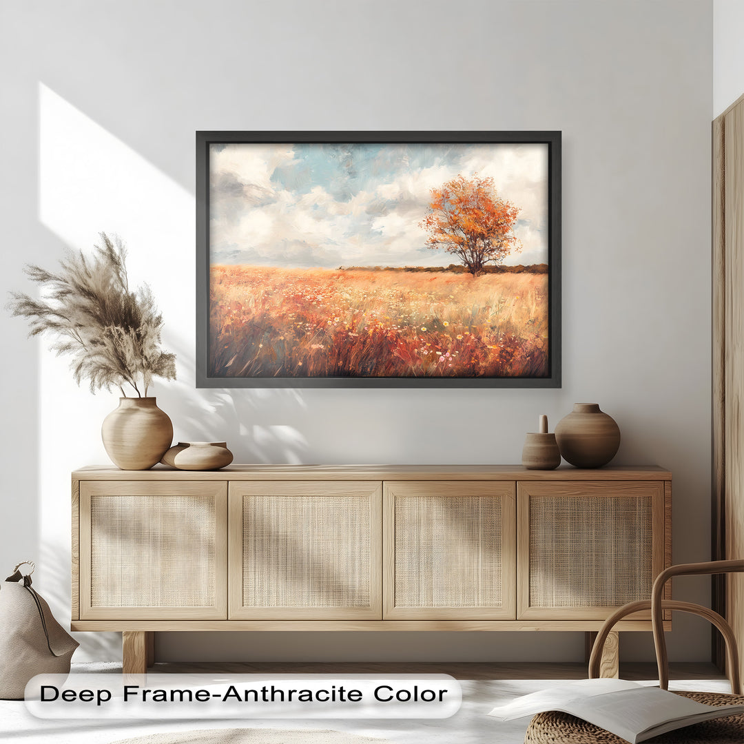 Vintage Autumn Fall – Landscape Oil Painting
