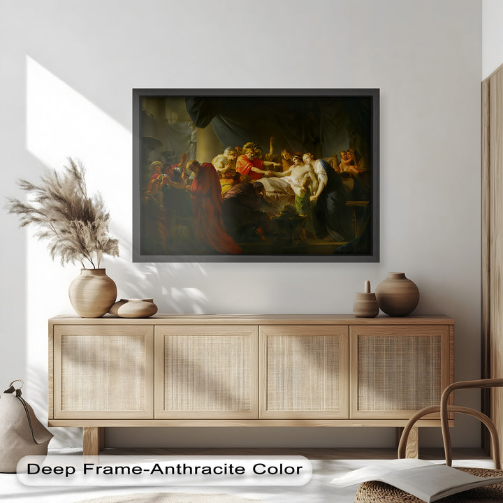 The Death of a Hero – Last Breath of Virtue Classicism Oil Painting