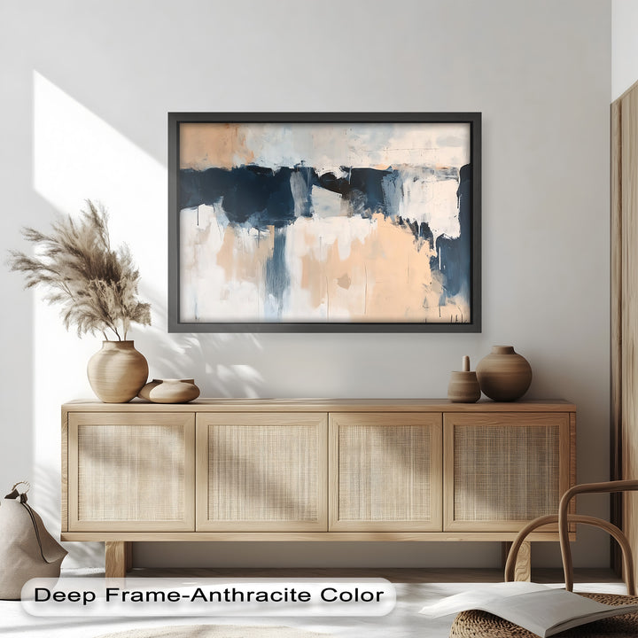 Desert Horizon – Minimalist Abstract Oil Painting