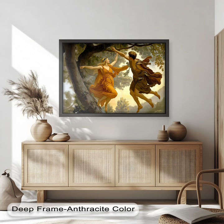 Dem Schicksal nachjagen – Apollo und Daphne, Renaissance-Akt-Ölgemälde