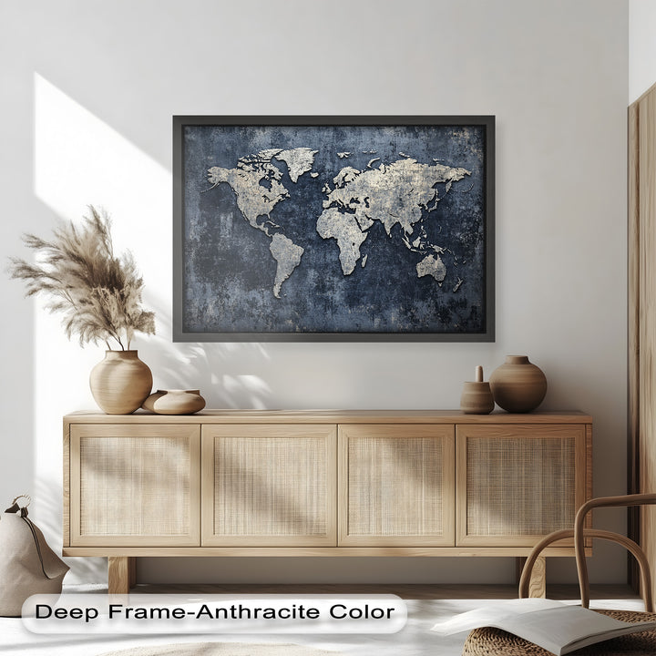 World Map – Modern Oil Paintings