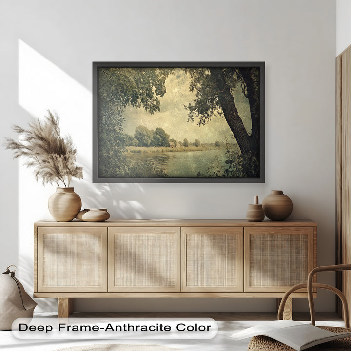 Riverbank Landscape – Countryside Oil Paintings