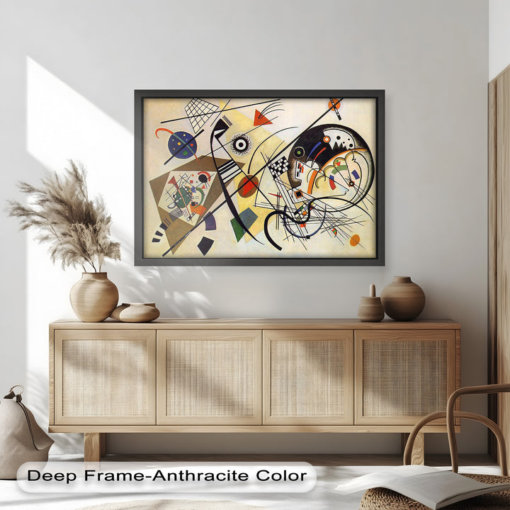 Kandinsky Komposition VIII – Abstraktes geometrisches Ölgemälde