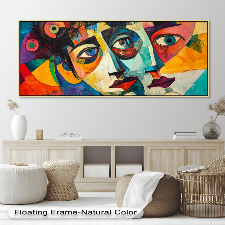 Fragmented Reflections – Abstract Oil Painting