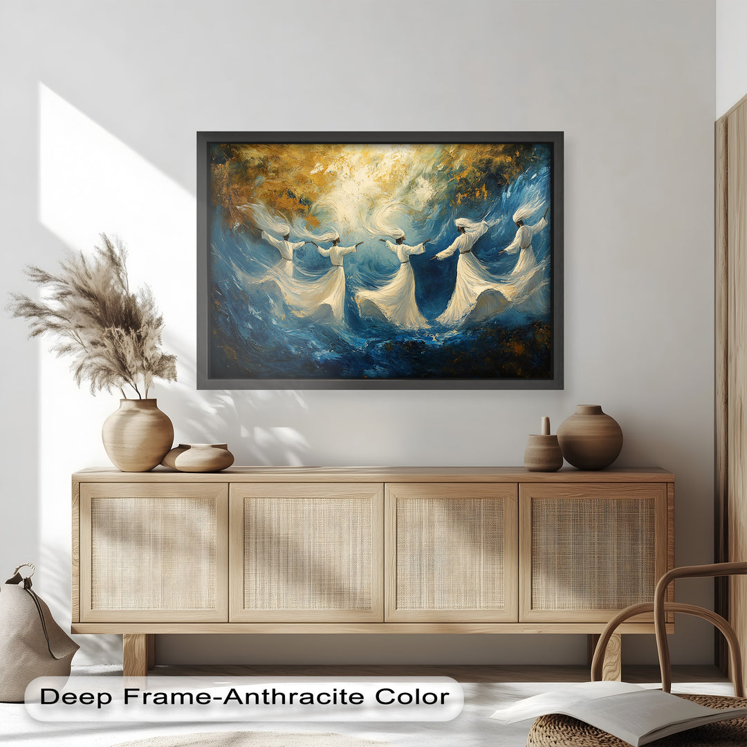 Spiritual Dervishes Wall Decor – Religious Oil Painting