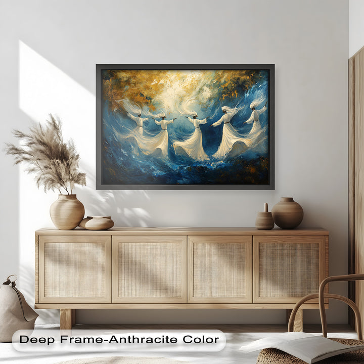 Spiritual Dervishes Wall Decor – Religious Oil Painting