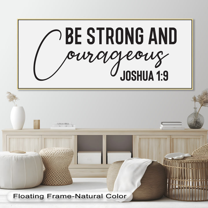 Be Strong and Courageous – Joshua 1:9 Bible Oil Painting