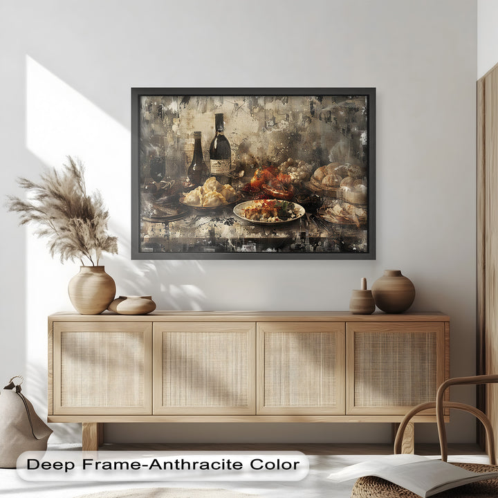 Rustic Feast – Vintage Culinary Still Life Food Painting