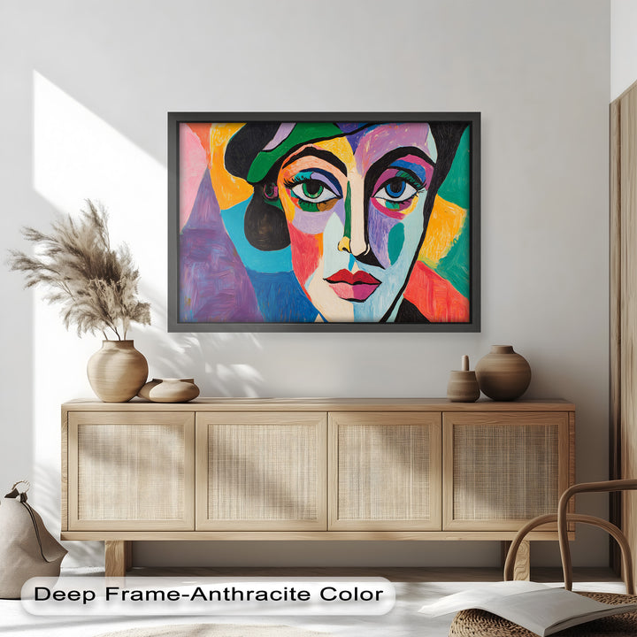 Frauenporträt Ölgemälde – Fauvistische expressionistische Kunst