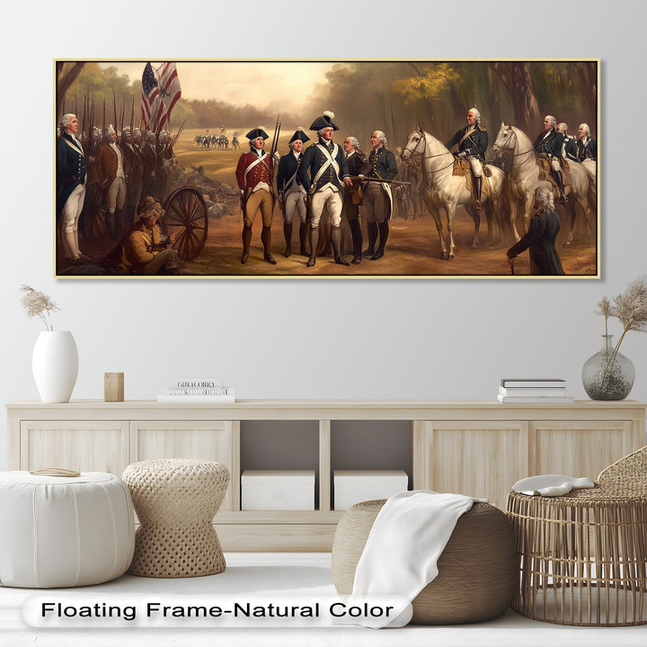 Revolutionary March – American Army Oil Painting