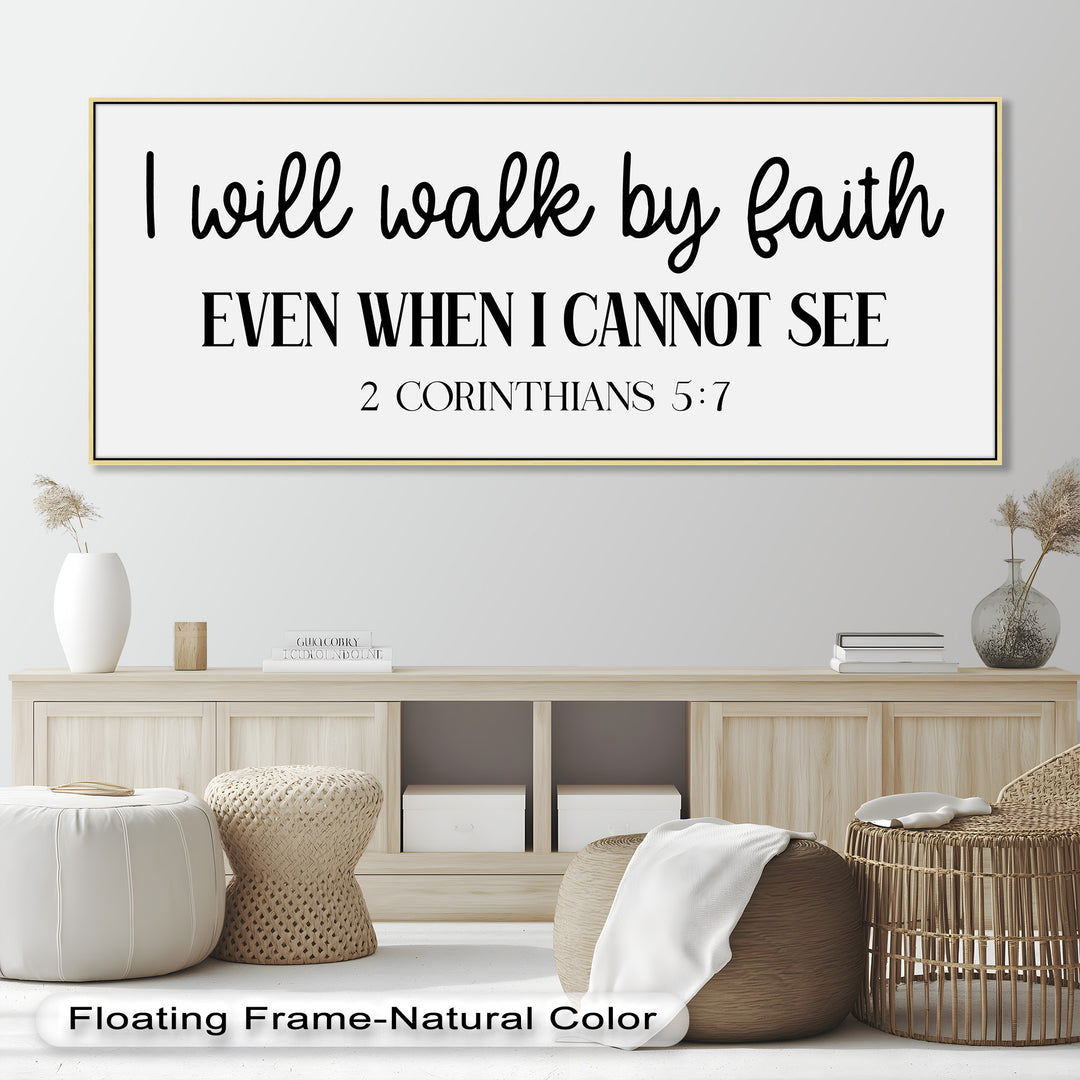 I Will Walk by Faith – Christian Oil Painting