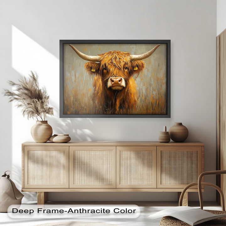 Highland Cow – Animal Oil Painting