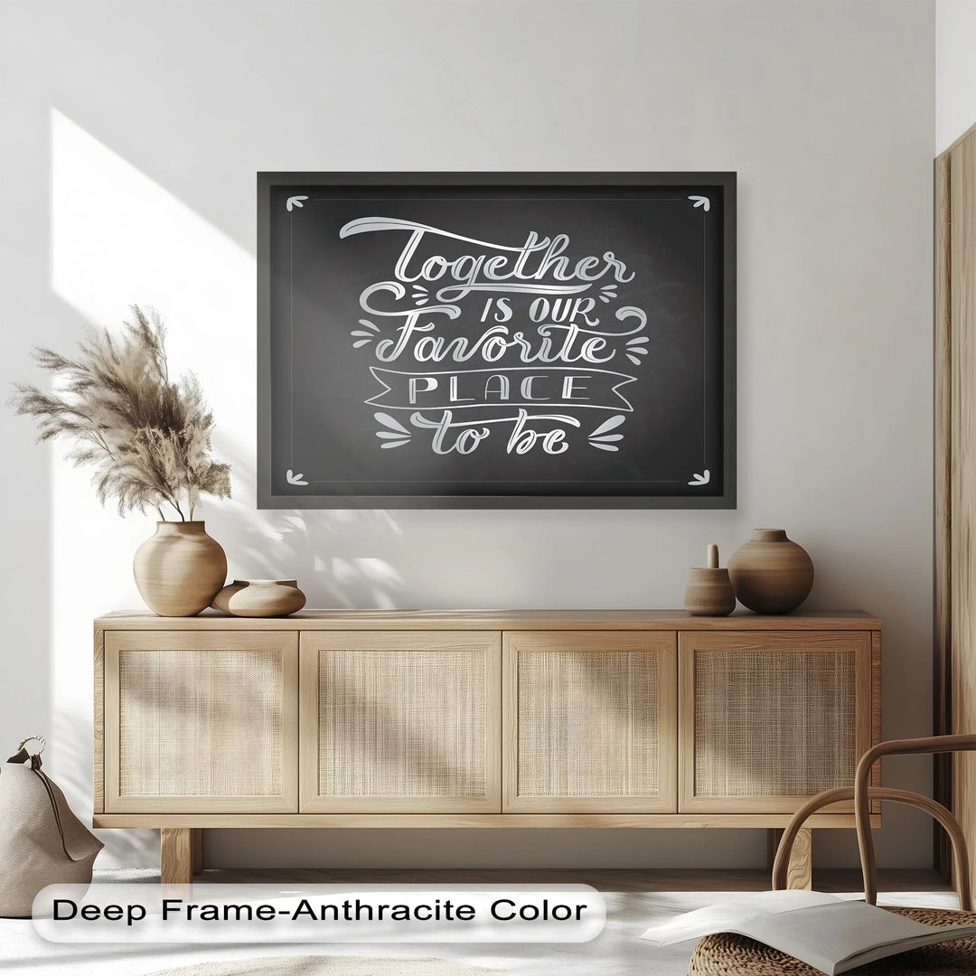 Together Is Our Favorite Place – Modern Oil Paintings - MyPhotoStation