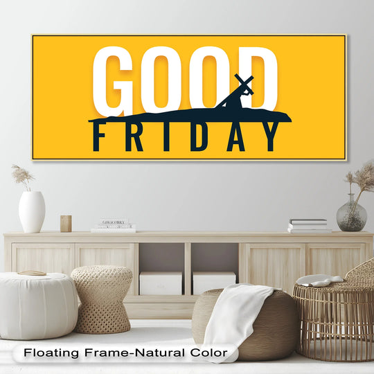 Bold Religious Wall Art – “Good Friday” Silhouette Oil Painting