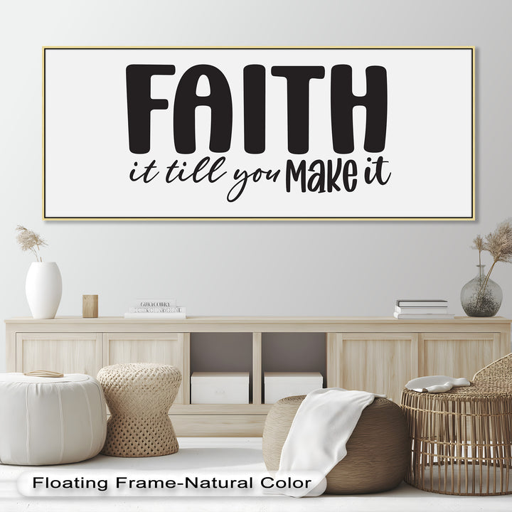 Faith It Till You Make It – Christian Oil Painting